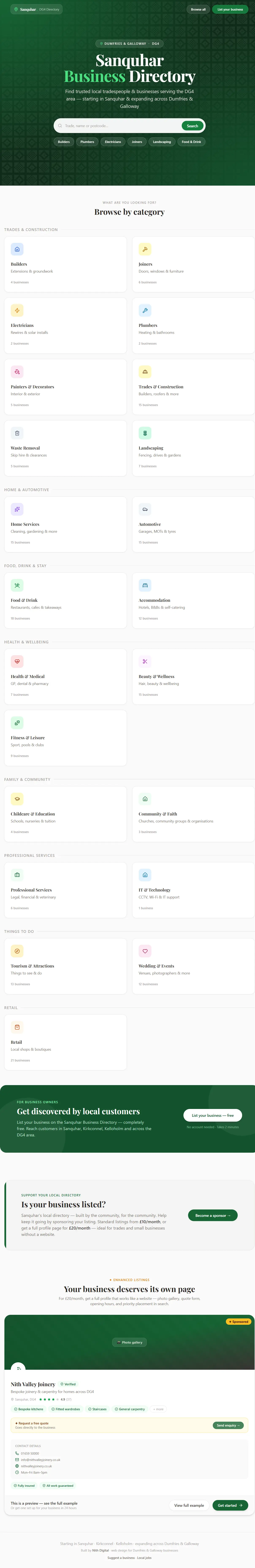 DG Directory — full page preview